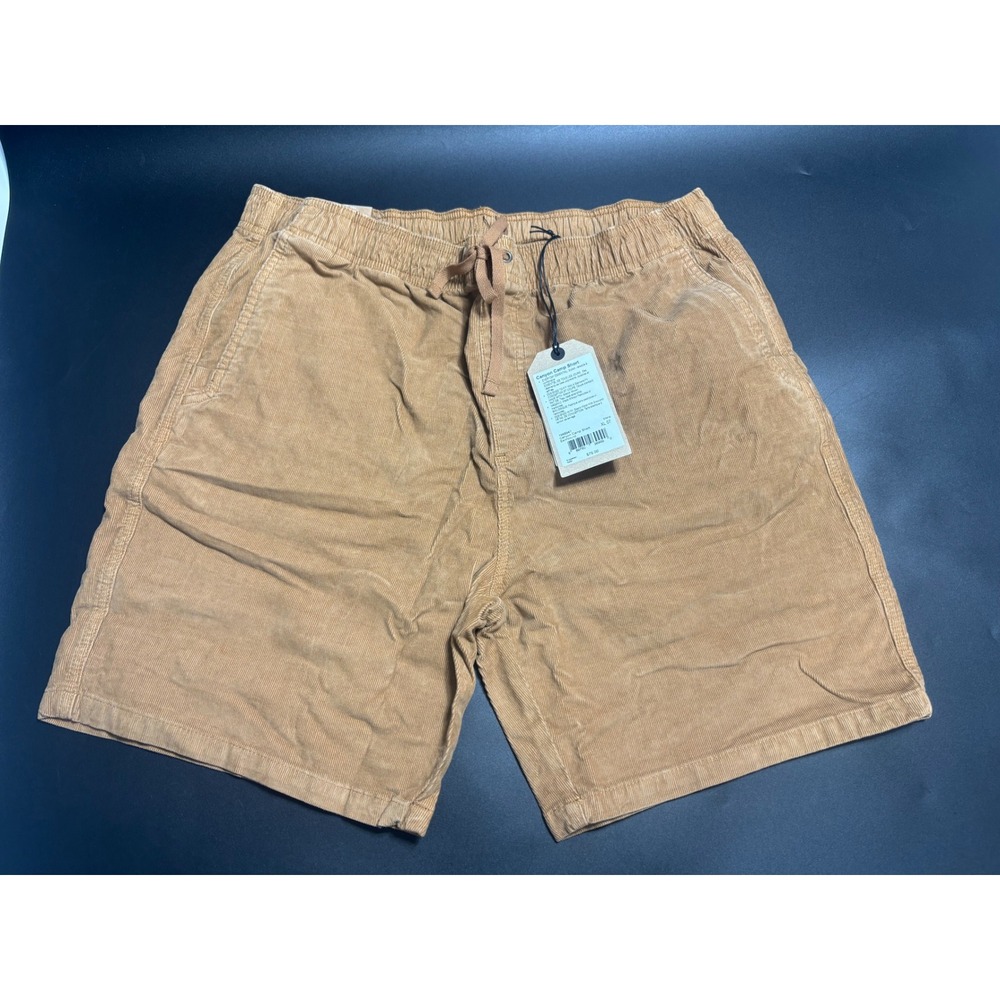 prAna NWT Canyon Camp Shorts Organic Stretch Woven Corduroy Earthbound XL $75